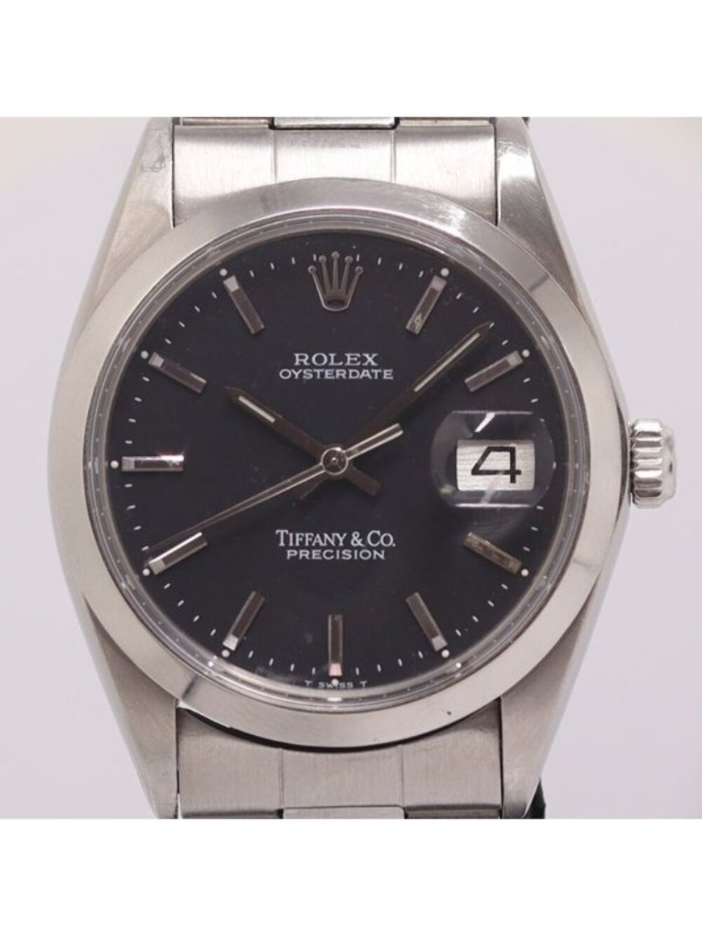 Tiffany & Co Oyster Date Automatic Black Dial Watch